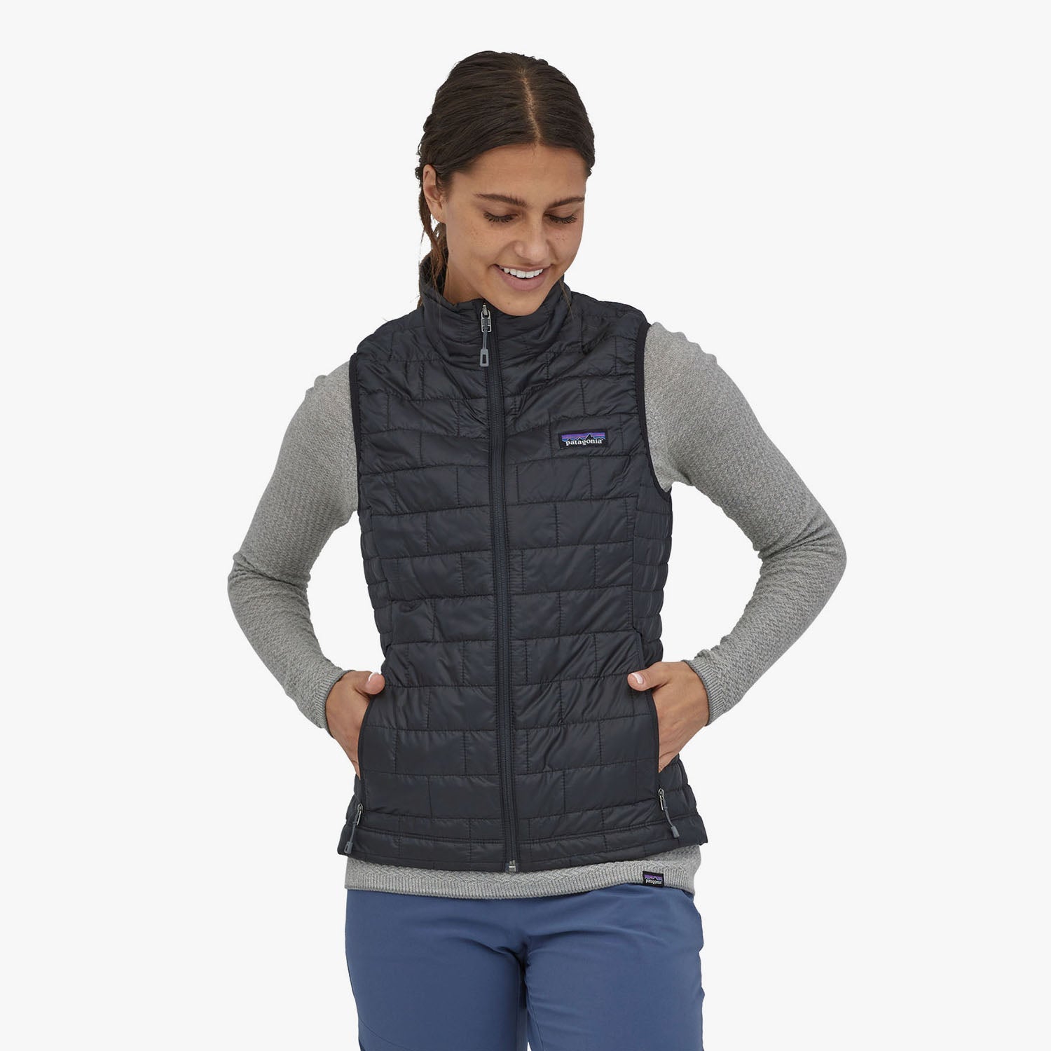 Patagonia grey vest womens sale